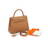 HERMES KELLY 28 SELLIER GOLD VEAU EPSOM HAND SHOULDER BAG 2005 SQUARE I GOLD HARDWARE 90341431