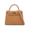 HERMES KELLY 28 SELLIER GOLD VEAU EPSOM HAND SHOULDER BAG 2005 SQUARE I GOLD HARDWARE 90341431