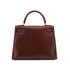 HERMES KELLY 28 SELLIER MARRON FONCE BOXCALF HAND SHOULDER BAG 1996 CIRCLE Z GOLD HARDWARE 90322170