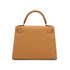 HERMES KELLY 28 SELLIER NATUREL COURCHEVEL HAND SHOULDER BAG 1998 SQUARE B GOLD HARDWARE 90335774