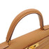 HERMES KELLY 28 SELLIER NATUREL COURCHEVEL HAND SHOULDER BAG 1998 SQUARE B GOLD HARDWARE 90335774