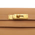 HERMES KELLY 28 SELLIER NATUREL COURCHEVEL HAND SHOULDER BAG 1998 SQUARE B GOLD HARDWARE 90335774