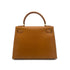 HERMES KELLY 28 SELLIER NATUREL PIGSKIN HAND SHOULDER BAG 1992 CIRCLE V GOLD HARDWARE 90318216