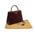 HERMES KELLY 28 SELLIER ROUGE H BOX CALF HAND BAG 1988 CIRCLE R GOLD HARDWARE 90335832