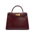 HERMES KELLY 28 SELLIER ROUGE H BOX CALF HAND BAG 1988 CIRCLE R GOLD HARDWARE 90335832