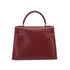HERMES KELLY 28 SELLIER ROUGE H BOX CALF HAND SHOULDER BAG 1966 V STAMP GOLD HARDWARE 90349269
