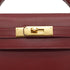 HERMES KELLY 28 SELLIER ROUGE H BOX CALF HAND SHOULDER BAG 1966 V STAMP GOLD HARDWARE 90349269