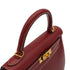 HERMES KELLY 28 SELLIER ROUGE H VEAU CHAMONIX HAND SHOULDER BAG 2006 SQUARE J GOLD HARDWARE 90332440