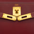 HERMES KELLY 28 SELLIER ROUGE H VEAU CHAMONIX HAND SHOULDER BAG 2006 SQUARE J GOLD HARDWARE 90332440