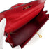HERMES KELLY 28 SELLIER ROUGE VIF OSTRICH HAND SHOULDER BAG 1989 CIRCLE S GOLD HARDWARE SAB0001