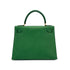 HERMES KELLY 28 SELLIER VERT COUCHEVEL HAND BAG 1995 CIRCLE Y GOLD HARDWARE 90326189