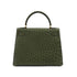 HERMES KELLY 28 SELLIER VERT OLIVE OSTRICH HAND SHOULDER BAG 1996 CIRCLE Z GOLD HARDWARE 90339161