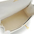 HERMES KELLY 28 SELLIER WHITE VEAU GRAINE HAND SHOULDER BAG 1994 CIRCLE X GOLD HARDWARE 90348980