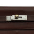 HERMES KELLY 32 HAVANE EVERGRAIN HAND SHOULDER BAG 2005 SQUARE I PALLADIUM HARDWARE 90340131