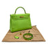 HERMES KELLY 32 RETORNE APPLE GREEN VEAU GULLIVER HAND SHOULDER BAG 2001 SQUARE E GOLD HARDWARE 90320996