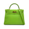 HERMES KELLY 32 RETORNE APPLE GREEN VEAU GULLIVER HAND SHOULDER BAG 2001 SQUARE E GOLD HARDWARE 90320996