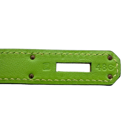 HERMES KELLY 32 RETORNE APPLE GREEN VEAU GULLIVER HAND SHOULDER BAG 2001 SQUARE E GOLD HARDWARE 90320996
