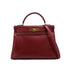 HERMES KELLY 32 RETORNE ROUGE H BOXCALF HAND BAG 1994 CIRCLE X GOLD HARDWARE 90321756