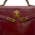 HERMES KELLY 32 RETORNE ROUGE H BOXCALF HAND BAG 2001 SQUARE E GOLD HARDWARE 90323971