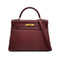 HERMES KELLY 32 RETORNE ROUGE H TOGO HAND BAG 2001 SQUARE E GOLD HARDWARE 90324279