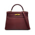 HERMES KELLY 32 RETORNE ROUGE H TOGO HAND BAG 2001 SQUARE E GOLD HARDWARE 90324279