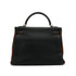 HERMES KELLY 32 RETOURNE BLACK ORANGE TOGO HAND SHOULDER BAG 2012 SQUARE P SPO MATT HARDWARE 90351038