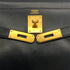 HERMES KELLY 32 RETOURNE BLACK BOXCALF HAND SHOULDER BAG 1994 CIRCLE X GOLD HARDWARE 90324739