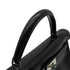 HERMES KELLY 32 RETOURNE BLACK BOX CALF HAND SHOULDER BAG 1998 SQUARE B SILVER HARDWARE 90346650