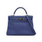 HERMES KELLY 32 RETOURNE BLUE BRIGHTON TAURILLON CLEMENCE HAND SHOULDER BAG 2018 C STAMP PALLADIUM HARDWARE 90331408