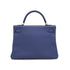 HERMES KELLY 32 RETOURNE BLUE BRIGHTON TAURILLON CLEMENCE HAND SHOULDER BAG 2018 C STAMP PALLADIUM HARDWARE 90331408