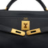 HERMES KELLY 32 RETOURNE BLUE INDIGO VEAU GULLIVER HAND SHOULDER BAG 1997 SQUARE A GOLD HARDWARE 90328921