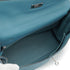 HERMES KELLY 32 RETOURNE BLUE JEAN TOGO HAND SHOULDER BAG 2005 SQUARE I PALLADIUM HARDWARE 90335880