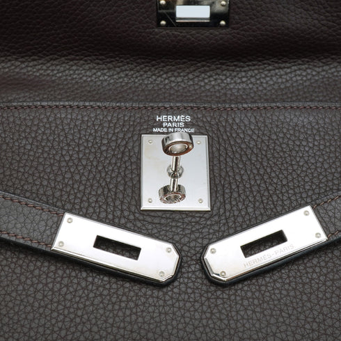 HERMES KELLY 32 RETOURNE CAFE TAURILLON CLEMENCE HAND SHOULDER BAG 2006 SQUARE J PALLADIUM HARDWARE 90342572