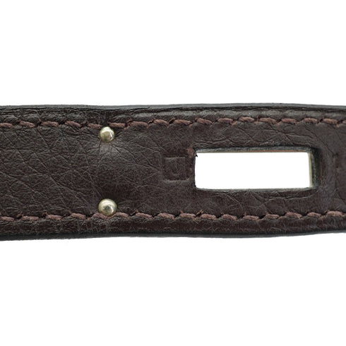 HERMES KELLY 32 RETOURNE CAFE TAURILLON CLEMENCE HAND SHOULDER BAG 2006 SQUARE J PALLADIUM HARDWARE 90342572