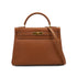 HERMES KELLY 32 RETOURNE GOLD COURCHEVEL HAND SHOULDER BAG 1997 SQUARE A GOLD HARDWARE 90330996