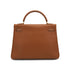 HERMES KELLY 32 RETOURNE GOLD COURCHEVEL HAND SHOULDER BAG 1997 SQUARE A GOLD HARDWARE 90330996