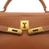 HERMES KELLY 32 RETOURNE GOLD COURCHEVEL HAND SHOULDER BAG 1997 SQUARE A GOLD HARDWARE 90330996