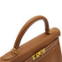 HERMES KELLY 32 RETOURNE GOLD COURCHEVEL HAND SHOULDER BAG 2000 SQUARE D GOLD HARDWARE 90331848