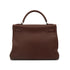 HERMES KELLY 32 RETOURNE MARRON FONCE TOGO HAND SHOULDER BAG 2001 SQUARE E PALLADIUM HARDWARE 90344359