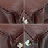HERMES KELLY 32 RETOURNE MARRON FONCE TOGO HAND SHOULDER BAG 2001 SQUARE E PALLADIUM HARDWARE 90344359