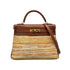 HERMES KELLY 32 RETOURNE NOISETTE BOXCALF VIBRATO HAND SHOULDER BAG 2002 SQUARE F GOLD HARDWARE 90319533