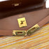 HERMES KELLY 32 RETOURNE NOISETTE BOXCALF VIBRATO HAND SHOULDER BAG 2002 SQUARE F GOLD HARDWARE 90319533