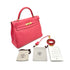 HERMES KELLY 32 RETOURNE ROSE LIPSTICK TOGO HAND SHOULDER BAG 2013 SQUARE Q GOLD HARDWARE 90314380