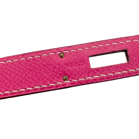HERMES CANDY KELLY 32 RETOURNE ROSE TYRIEN RUBIS VEAU EPSOM HAND SHOULDER BAG 2011 SQUARE O PALLADIUM HARDWARE 90319698