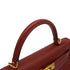 HERMES KELLY 32 RETOURNE ROUGE H BOX CALF HAND SHOULDER BAG 2000 SQUARE D GOLD HARDWARE 90331442
