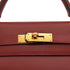 HERMES KELLY 32 RETOURNE ROUGE H BOX CALF HAND SHOULDER BAG 2000 SQUARE D GOLD HARDWARE 90331442
