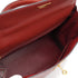 HERMES KELLY 32 RETOURNE ROUGE H BOX CALF HAND SHOULDER BAG 2000 SQUARE D GOLD HARDWARE 90331442