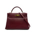 HERMES KELLY 32 RETOURNE ROUGE H COUCHEVEL HAND SHOULDER BAG 1994 CIRCLE X GOLD HARDWARE 90313414