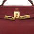 HERMES KELLY 32 RETOURNE ROUGE H TAURILLON CLEMENCE HAND SHOULDER BAG 1982 CIRCLE L GOLD HARDWARE 90331959