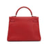 HERMES KELLY 32 RETOURNE ROUGE VIF VEAU EPSOM HAND SHOULDER BAG 2004 SQUARE H PALLADIUM HARDWARE 90334141